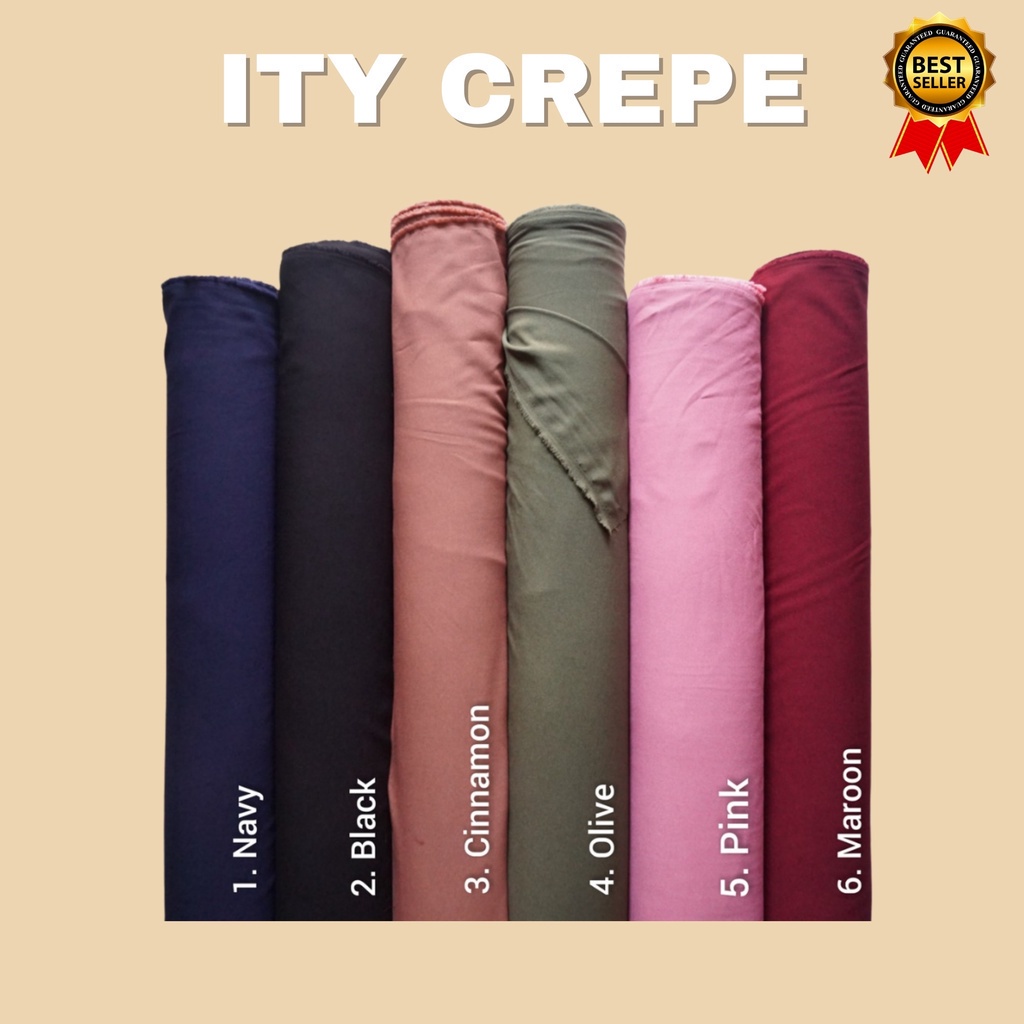 Kain ITY Crepe ITY Crep dan Moss Crepe MossCrepe WollyCrepe Wolli Crepe Wolly Crepe