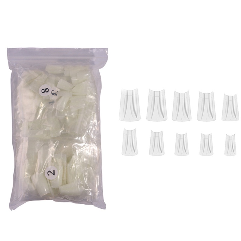 Siy 500x Tips Kuku Bebek Penutup Penuh Tips Kuku Palsu DIY Press On Nail Tips Untuk Wanita