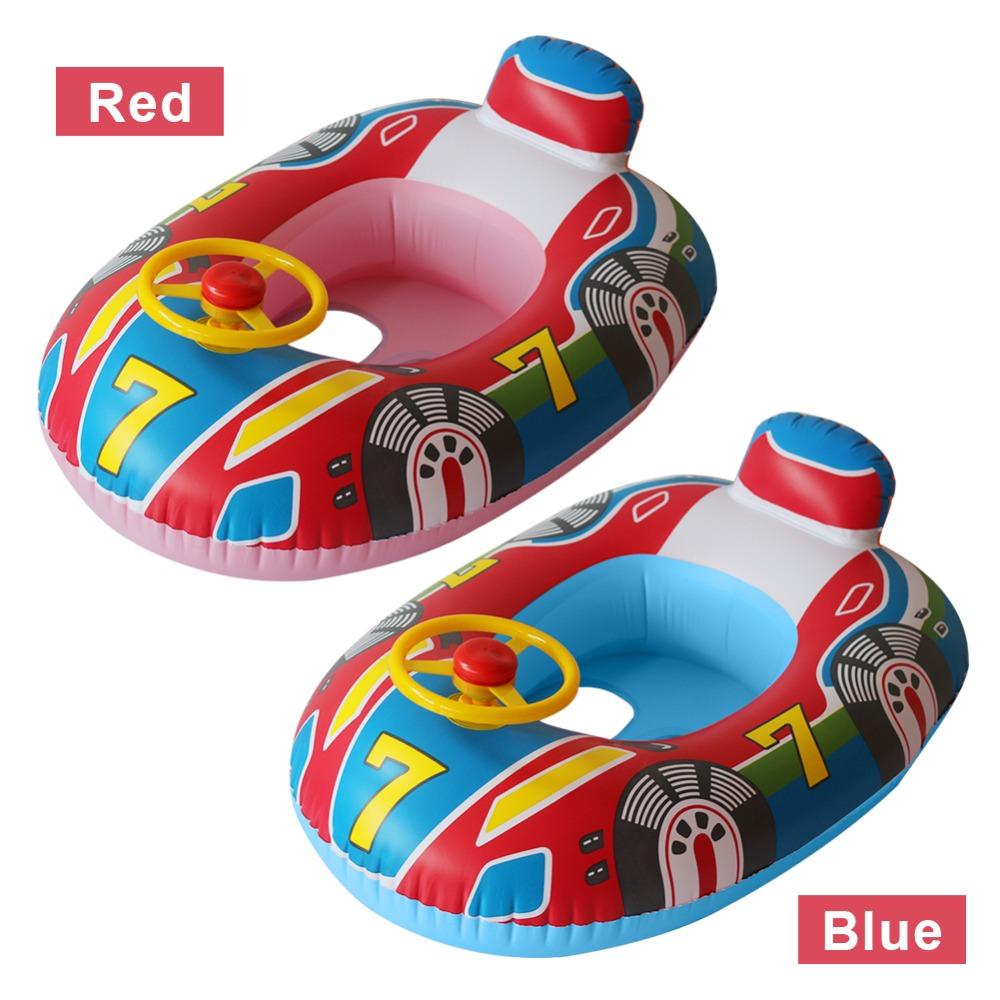 NEEDWAY Cincin Renang Tiup Lucu Safety Anak Lingkaran Mandi Pelampung Perahu Float Swim Ring Child Swim Ring Baby Float Seat Kids Swim Accessories Baby Float Boat