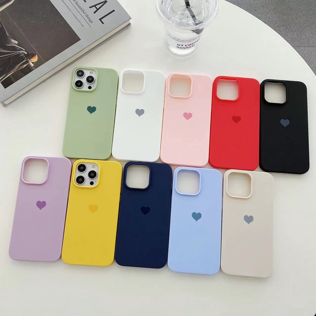 IPHONE Skin Feeloil Spray Love Casing Ponsel Kecil Segar Dan Lembut Cocok Untuk Iphone14 13 12 11 Pro MAX X XS MAX XR 7 8 Plus Case Cover