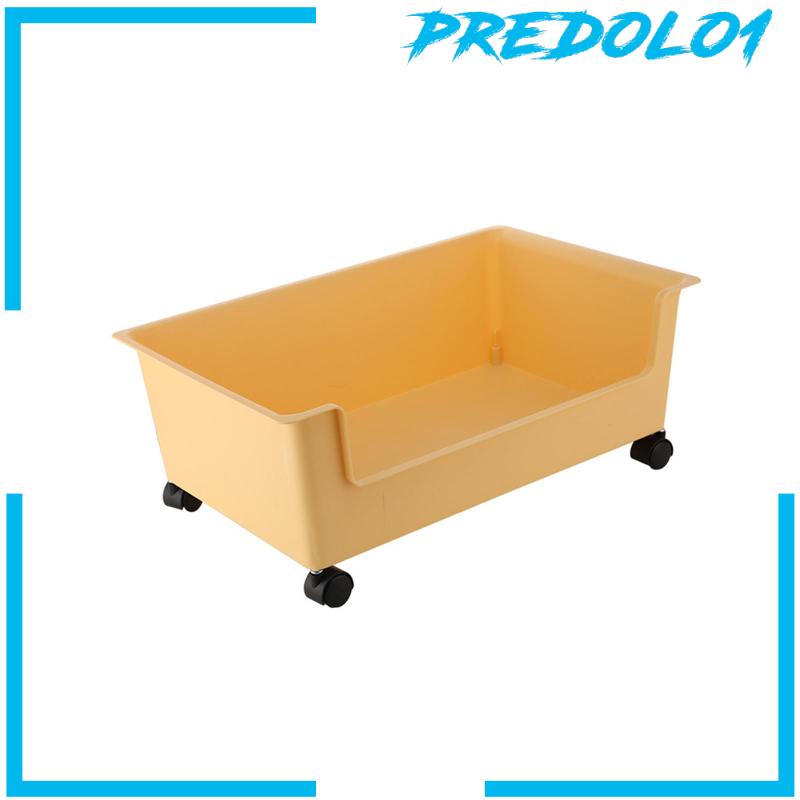 [Predolo1] Kotak File Dengan Roda Oversized Wadah Penyimpanan Untuk Closet Kantor Kamar Anak
