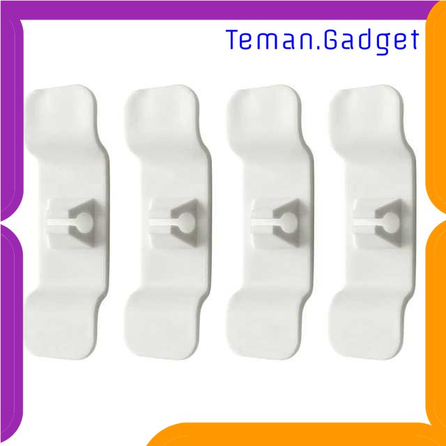 TG - ATK Exryhon Holder Kabel Organizer Sticky Cord Wrapper for Appliances 4PCS - EX4W