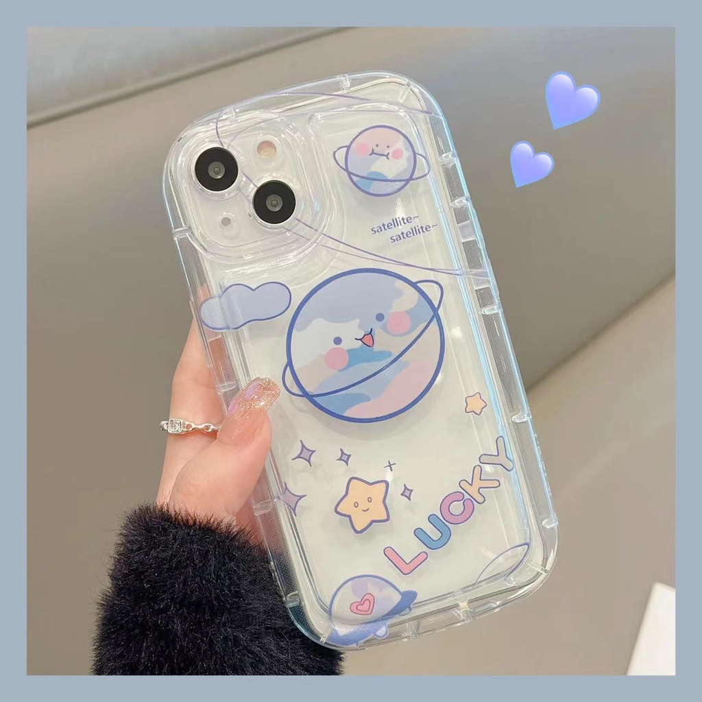 IPHONE Casing Ponsel Iphone11 Cocok Untuk 14 14pro 14plus 13 13mini 13pro 13prm iPhone12 7Plus 8Plus Xr XS 13 12mini Pro Max Empat Sudut Casing Ponsel Transparan Tahan Guncangan