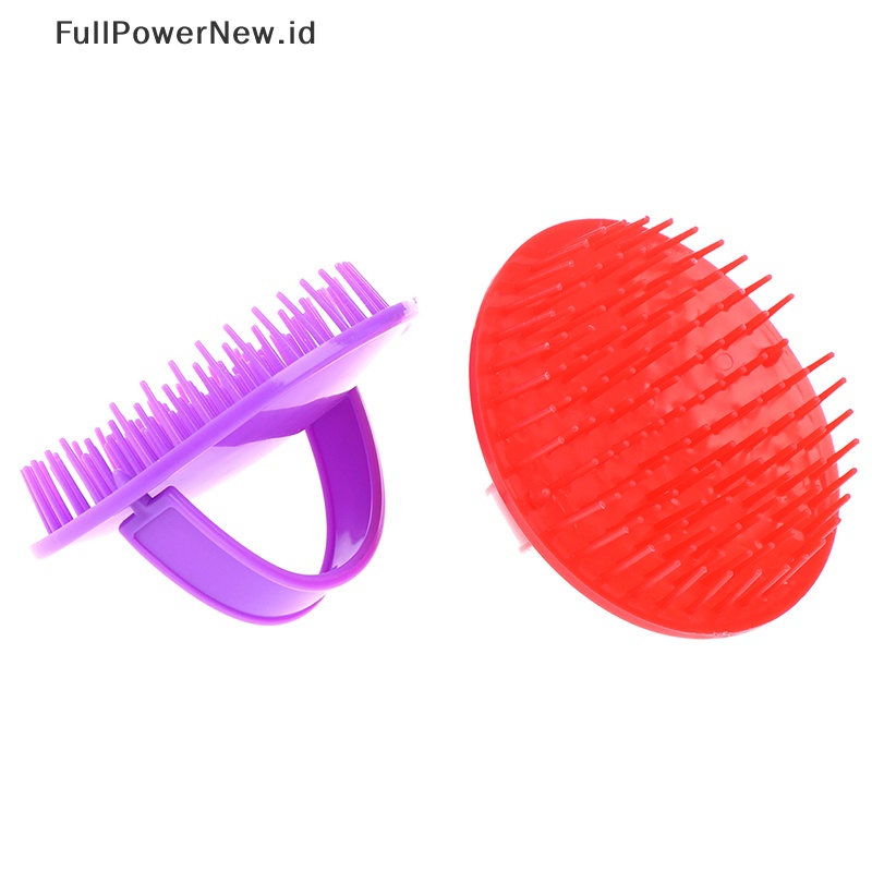 Power Bulat Lembut Shower Shampoo Massage Brush Sisir Cuci Rambut Kepala Head Massager ID