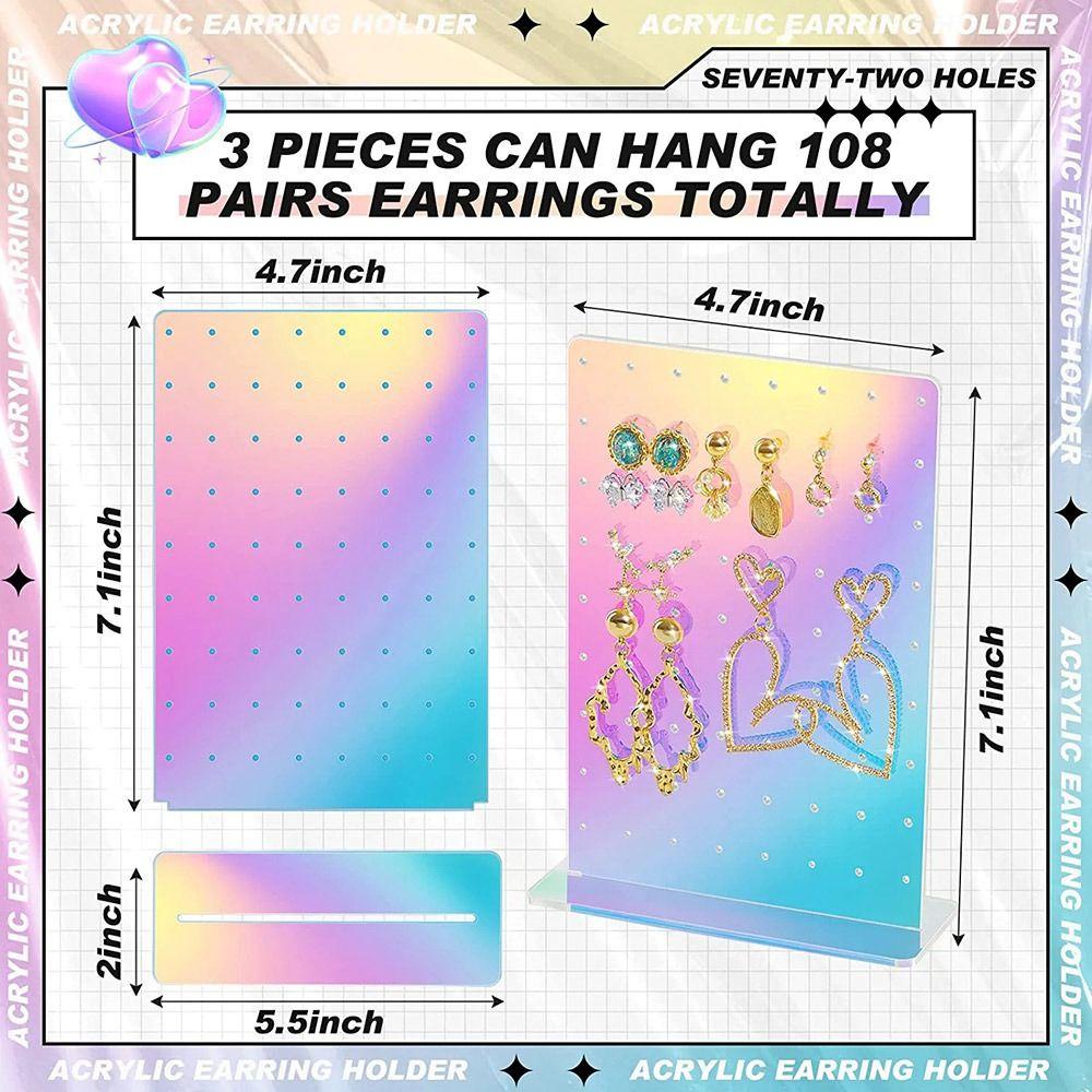 Lily Earrings Stand Organizer DIY Tempat Display Perhiasan Akrilik Fashion