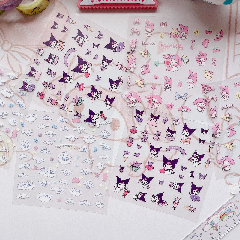 Lucu Sanliou Transparan Tahan Air Stiker Bahan Hias Dan Stiker Untuk Festival Anak DIY Guka Handbook Jurnal Dekorasi Sticker