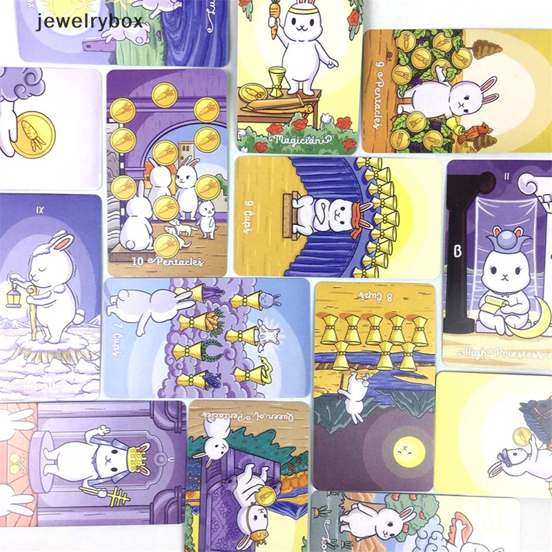 [jewelrybox] Chubby Bun Tarot Versi V2 Kartu Tarot Kelinci Rabbit Tarot Hare Deck 78kartu Butik