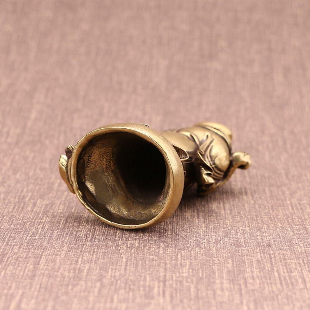 FISHSTICK Ornamen Buddha Maitreya Patung Saku Ruyi Yuanbao Buddha Vintage Serbaguna