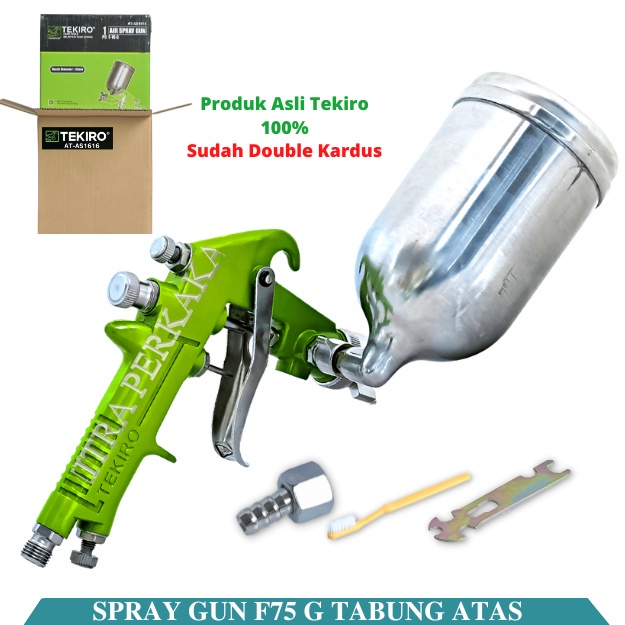 ALAT SEMPROTAN CAT F75G F75 G F 75 75G TEKIRO / AIR SPRAY GUN SEMPROT TERSEDIA JUGA YUKIDO JAPAN TEKHNOLOGY