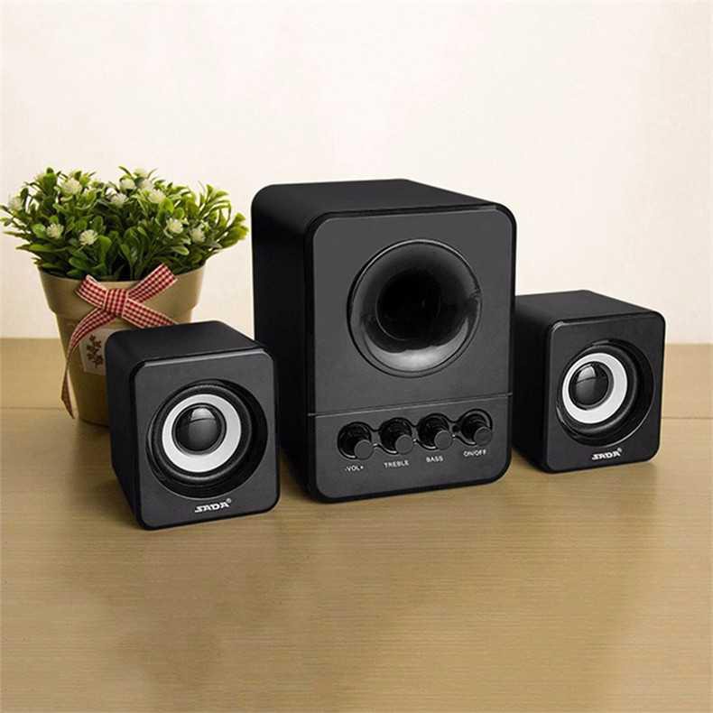 SADA D-203 Speaker Stereo 2.1 with Subwoofer &amp; USB Power ( Mughnii )