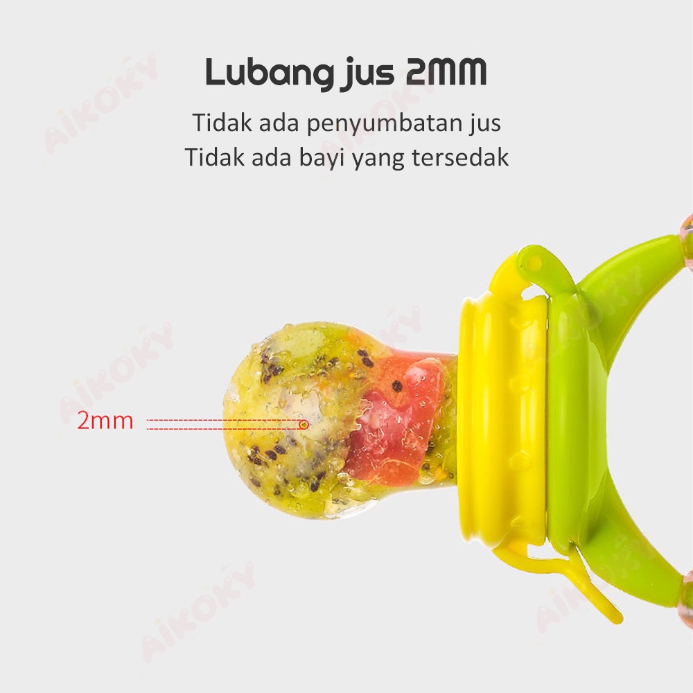 AIKOKY Dot empeng buah bayi bahan silikon BPA Free