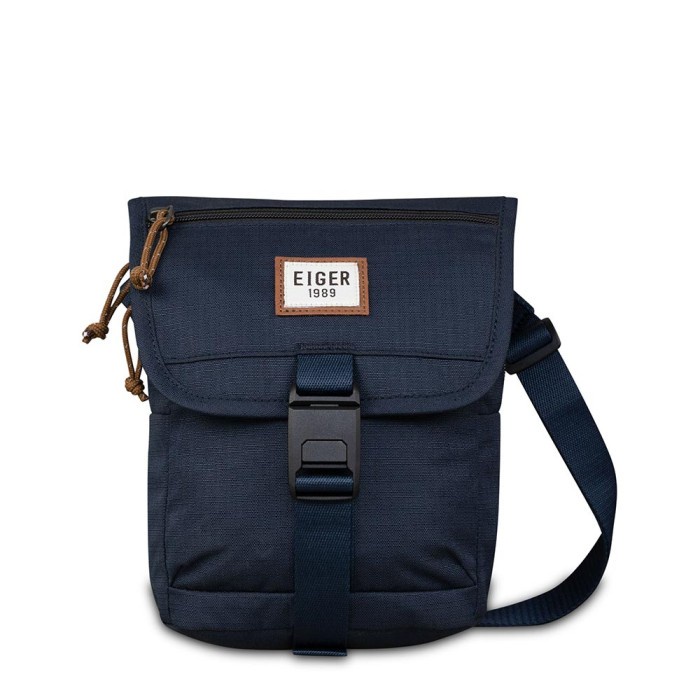 TAS SELEMPANG EIGER1989 ORIGINAL PORTRAID POUCH - Biru, All Size