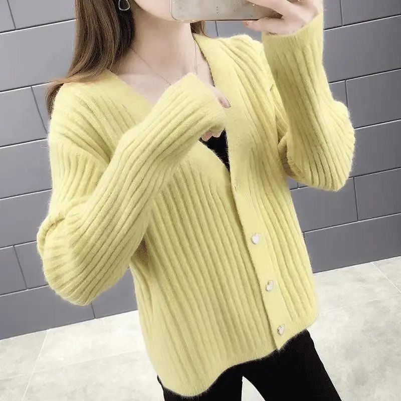 IMPORT WOMAN KNIT STRIPES CARDIGAN KARDIGAN RAJUT WANITA KOREAN STYLE IMPOR OUTER