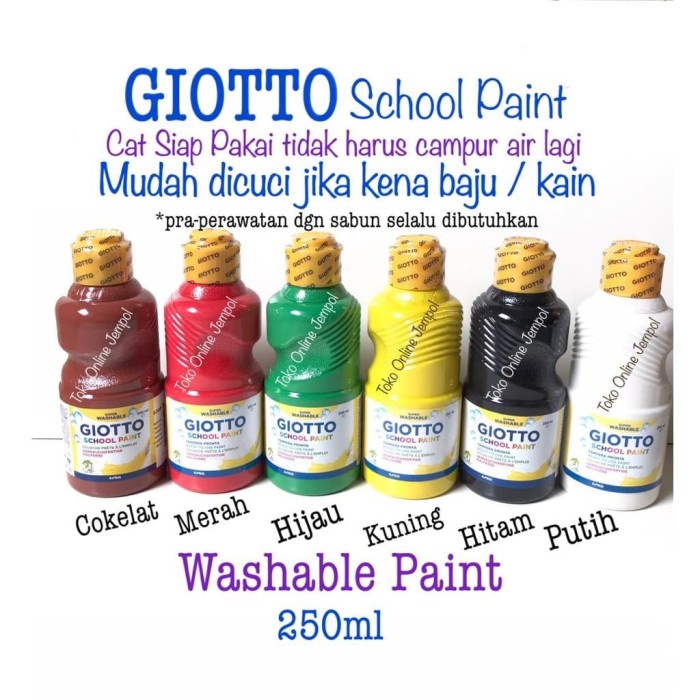 

250ml Washable Paint Cat Air School Paint GIOTTO 5308xx ATK0950GT