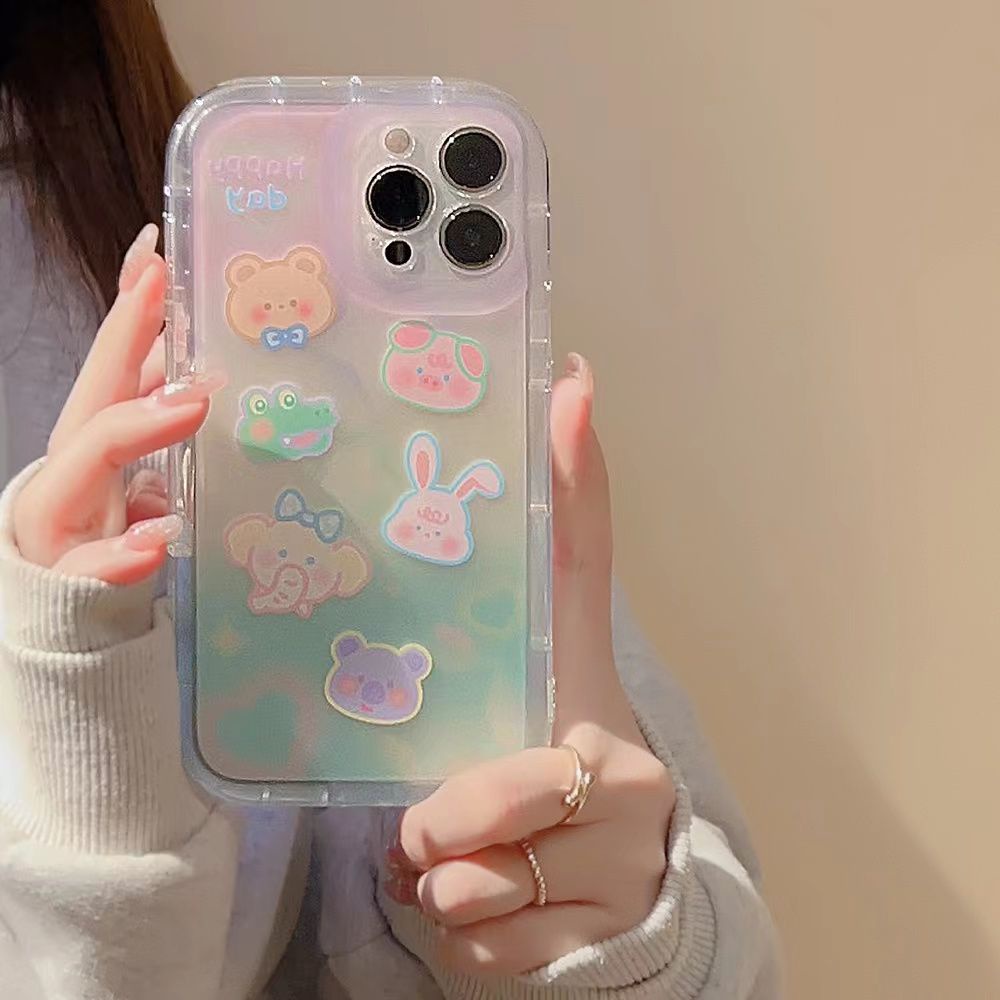 Cocok Untuk Iphone14 Pro Max iPhone Phone Case Airbag Protection Phone Case Kamera Tahan Guncangan Kompatibel Dengan Iphone13 13prm iPhone 11 7Plus 8Plus Xr XS 12 Pro Max 12mini 13mini Phone Case