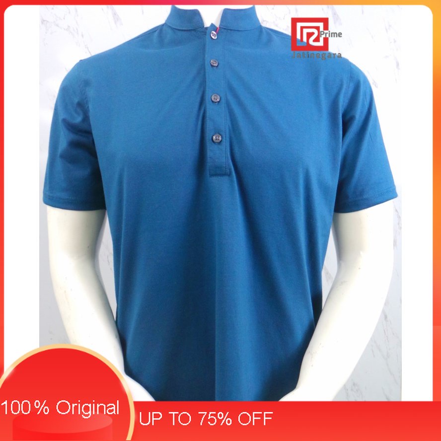 Posemer Koko Pria Lengan Pendek Polos warna navyRAMAYANA JAKTIM