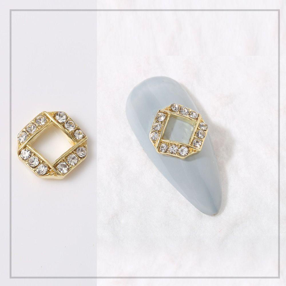 AUGUSTINA Augustina Dekorasi Nail Art DIY Lebah Gaya Campur Zirkon Alloy Manicure Perhiasan Aksesoris