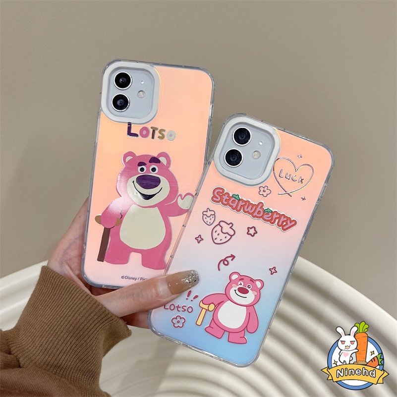 IPHONE Casing Hard Case Bening Tahan Guncangan Mewah Kompatibel Untuk Iphone14 13 12 11 Pro Max X Xr Xs Max8 7 Plus SE 2020 Kartun Winnie Bear Silikon Soft Case Dua Lapisan Case Cover Pelindung