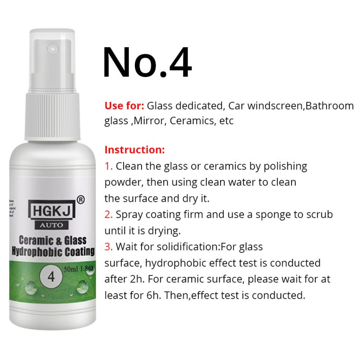 Cairan Anti Embun Hujan Fog Hydrophobic Nano Coating Kaca Body Mobil