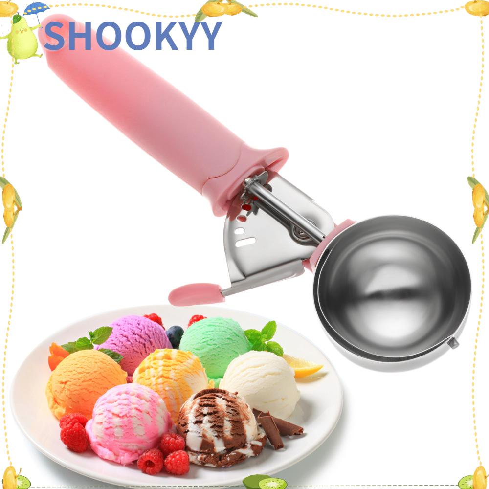 Chookyy Ice Cream Scoop Stainless Steel Metal Cookie Scoop Mash Sendok Kentang Ball Scooper