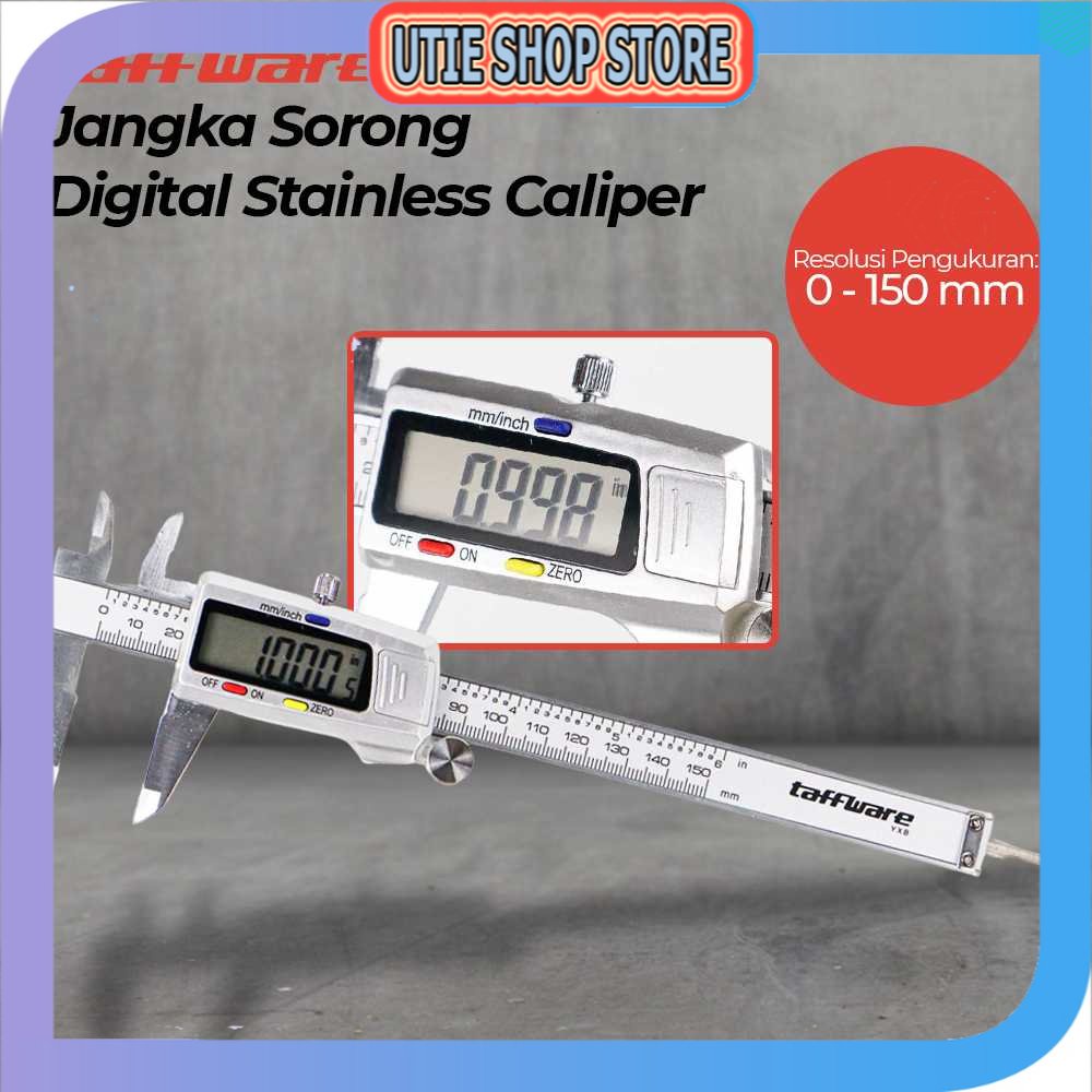 

UTIE STORE - Taffware Jangka Sorong Kaliper Sigmat Digital Stainless Steel 150mm - YXB
