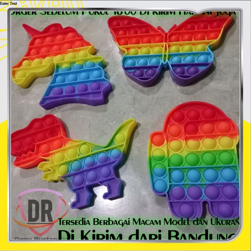 Mainan Edukasi Anak Pop it toys Fidget Toys TIKTOK Push mainan Anak Penghilang Stress