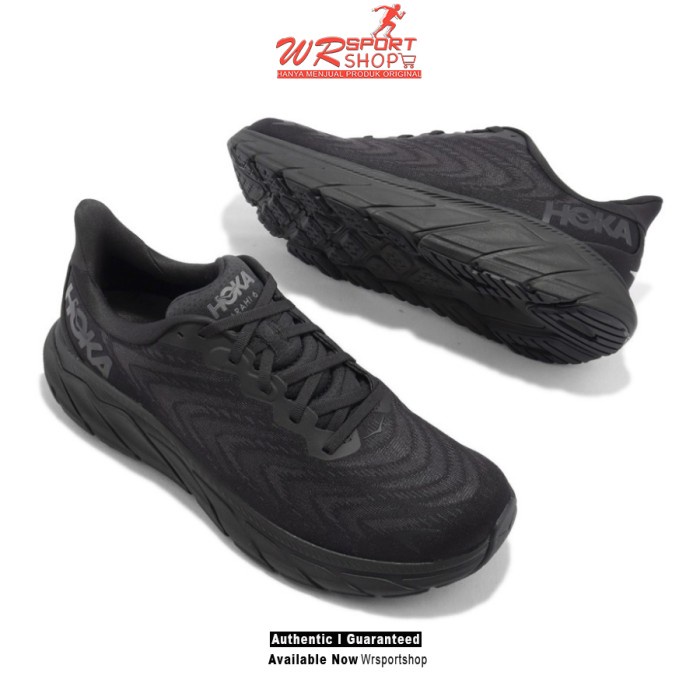 Sepatu Lari Wanita Hoka One One Arahi 6 - Black / Black