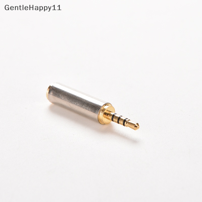 Gentlehappy Gold 2.5mm Male to 3.5mm Female Stereo Mic Audio Earphone Jack Adapter Converter id