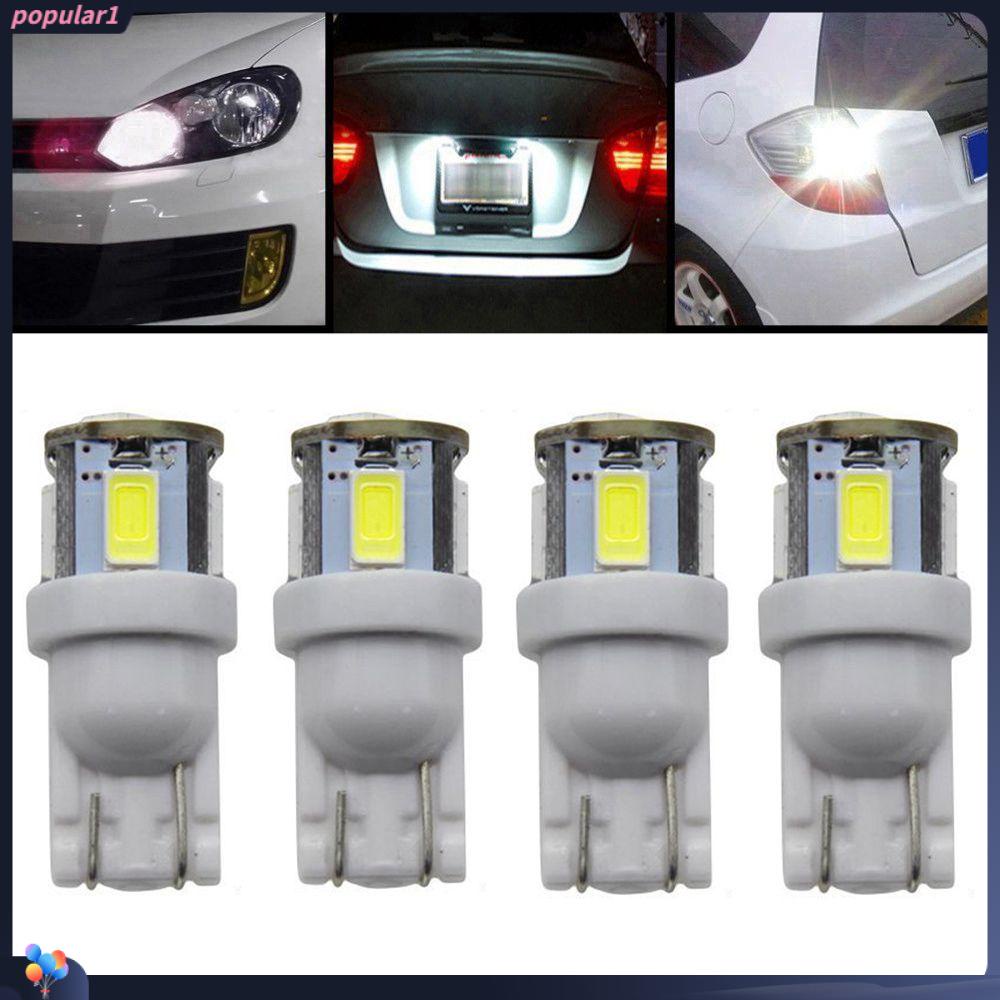 Populer 4Pcs Lampu Plat Nomor 4Pcs Super Terang 12V LED 56305smd Dome Map