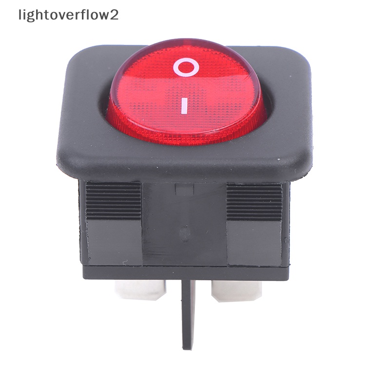 [lightoverflow2] 4pins RK1-05N Iluminasi Saklar Rocker Switch Mini Saklar Perahu Tahan Air Oilproof Rocker Switch [ID]