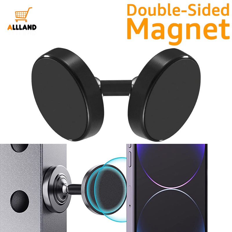 Kreatif Dua Sisi Magnet Suction Ponsel Holder/Portabel Yang Dapat Diputar Desktop Tablet Berdiri/Gym Permukaan Logam Tetap Ponsel Bracket