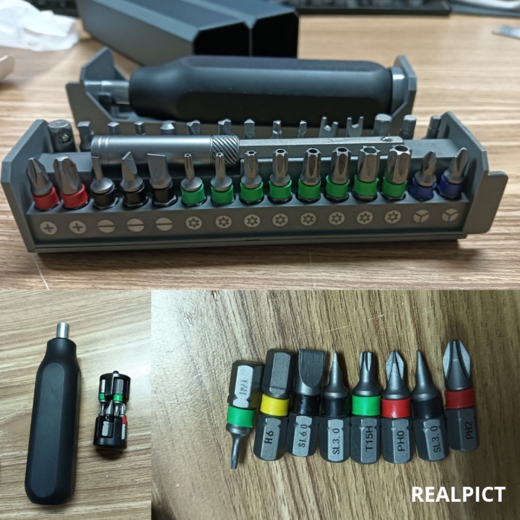 DWZ Obeng Set Reparasi Multifungsi Magnetik 40 in 1