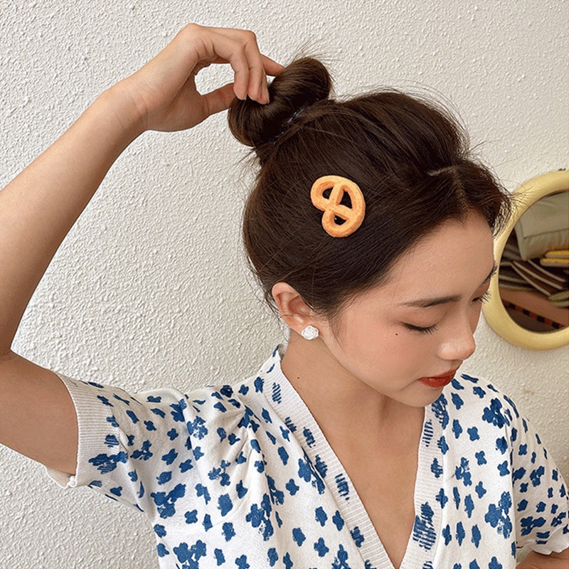 Jepit Rambut Desain Biskuit CookiesGaya Korea Untuk Wanita - SG