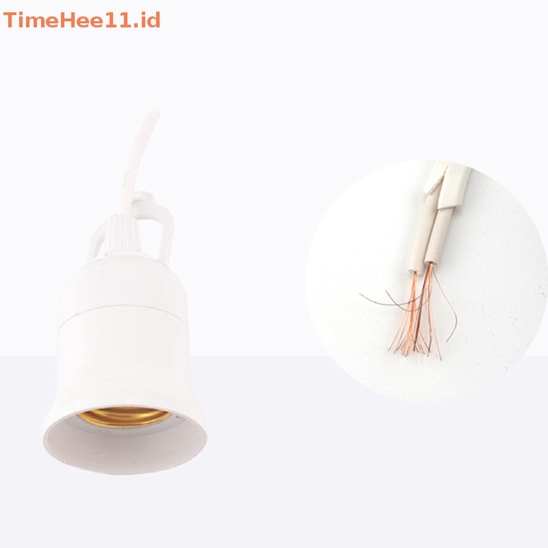 Timehee E27 2.3M Kabel Ekstensi Lamp Bulb Holder Dengan Switch LED Light Bulb Extension Socket ID