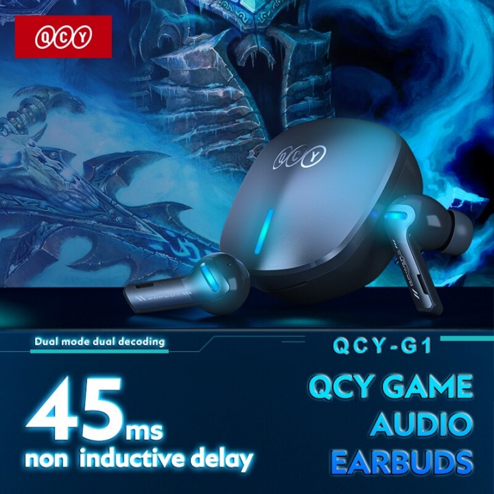 QCY G1 Low Latency Gaming Bluetooth Earphone Earbuds TWS Stereo 3D