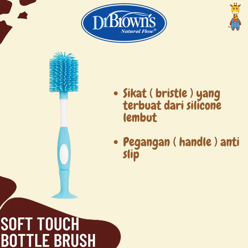 Dr. Brown's Soft Touch Bottle Brush / Sikat botol