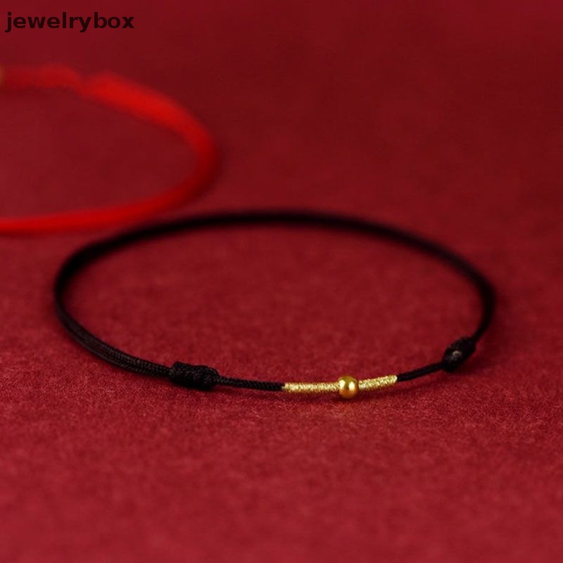 [jewelrybox] Fashion Handmade Gelang Tali Merah Beruntung Bangle Wanita Pria Pecinta Sahabat Beruntung Gelang Kaki Ukuran Adjust Butik