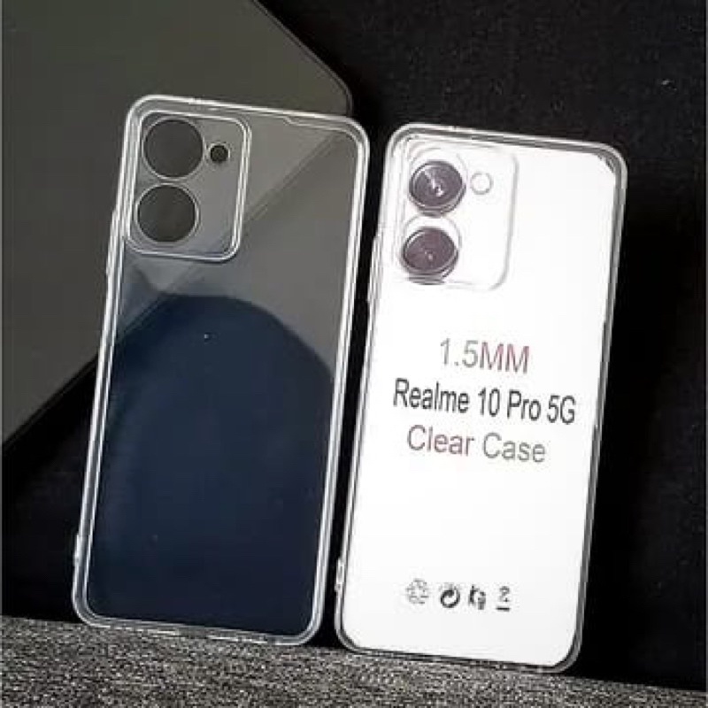 Tebal Transparant Case Realme 10/ 10 Pro/ 5/5i/C3/ 7 Pro/ 8i/ 9 Pro Plus/ C12/C25S/C30/C31/C33/C35 Protect Camera Casing