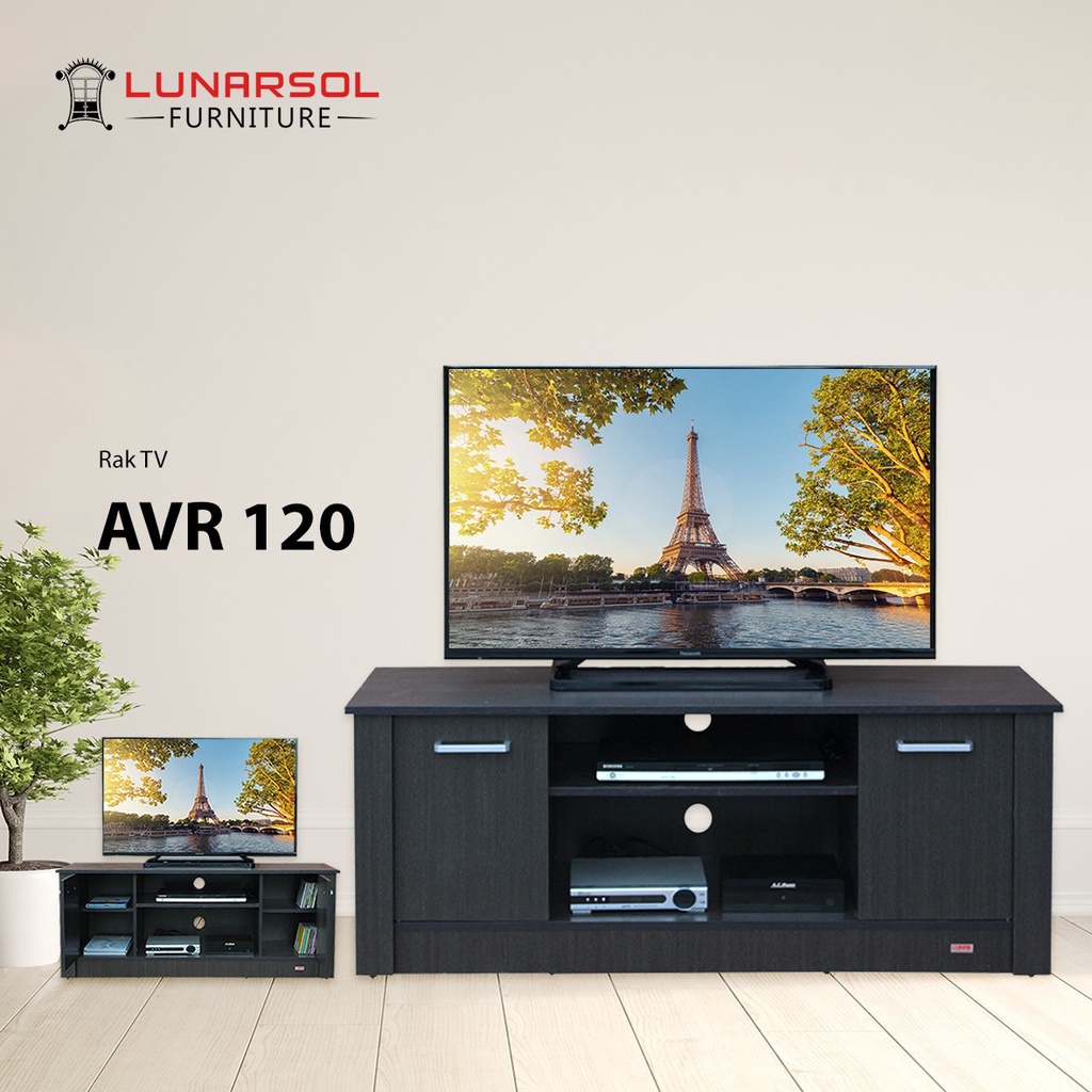 Meja TV Minimalis Lunar AVR 120 Rak TV Jumbo Rak TV Serbaguna Rak TV Kayu Premium Buffet TV Kamar