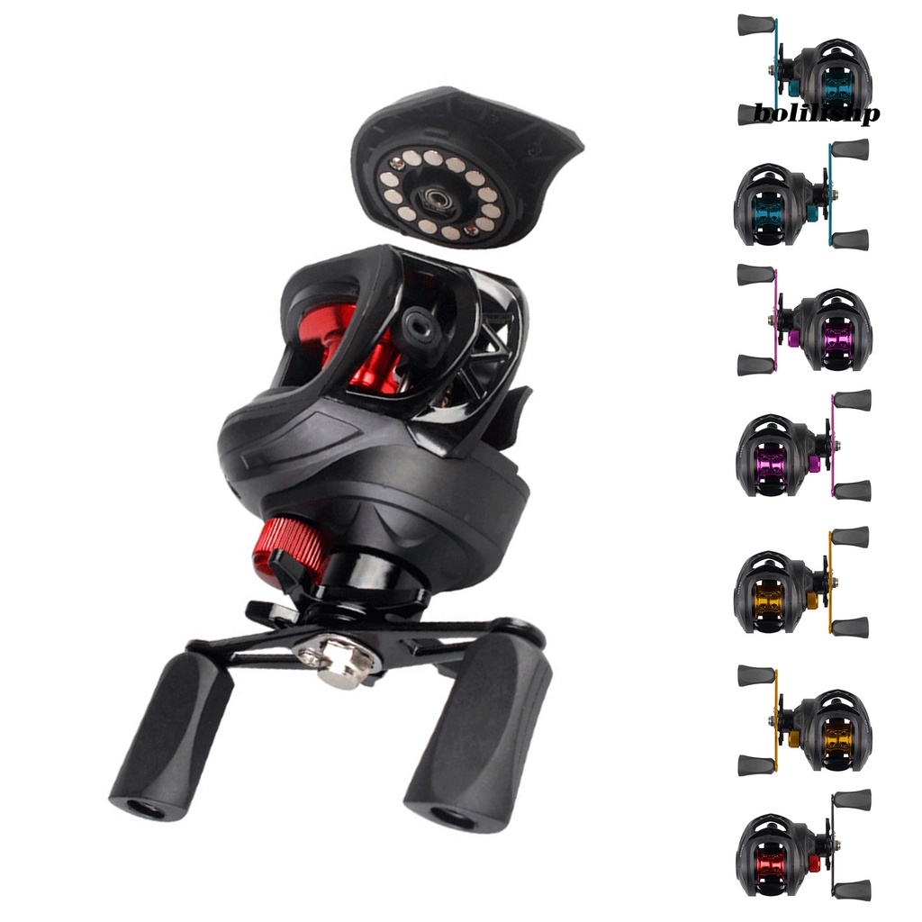 Bo-spinning Reel Multigear Adjustable Kontrol Presisi Lempar Panjang Kekuatan Tinggi Kuat Bearing Angling Kecepatan Stabil Spool Ganda Gulungan Pancing Perlengkapan Memancing