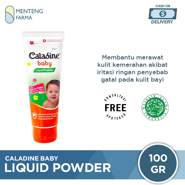 Caladine Baby Liquid Powder 100 Gr - Bedak Cair Bayi Anti Iritasi