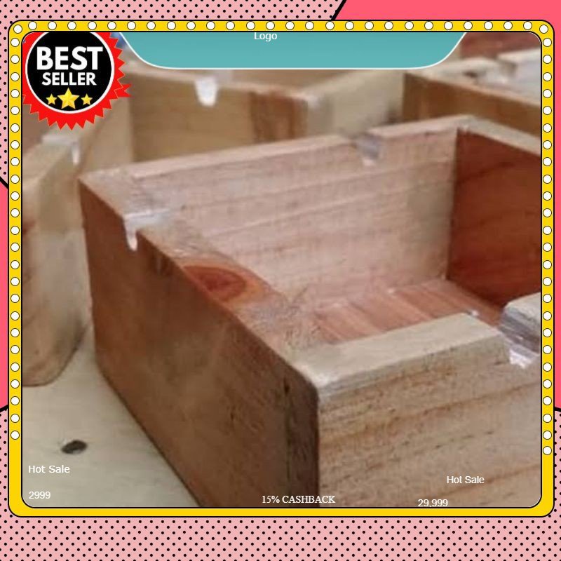 ASBAK ROKOK KAYU, TEMPAT SISA ROKOK