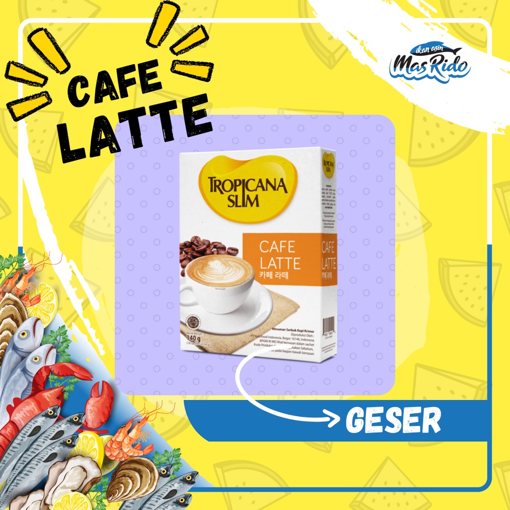 

Tropicana Slim Cafe Latte 10 Sachet 140 Gram Coffe Latte Instan Sehat