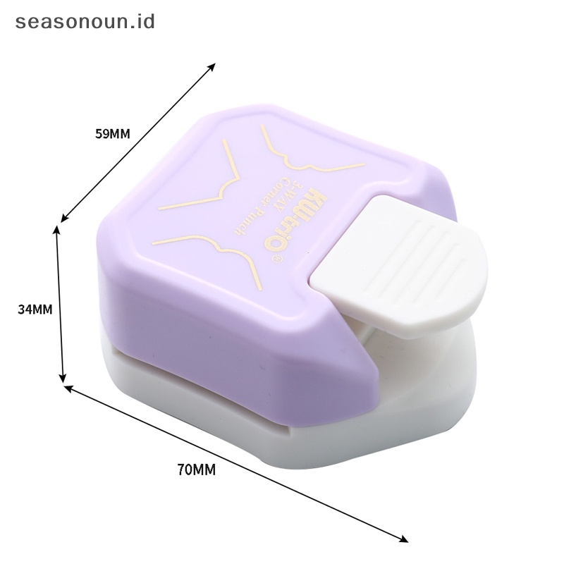 Seasonoun 3-In-1 Mini Corner Trimmer Corner Pattern Rounder Punch Untuk Kertas Foto Kartu.