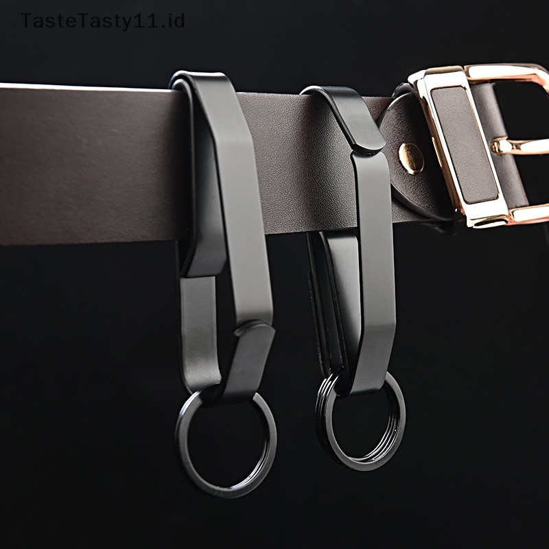 Tastetasty Molle Webbing Gesper Stainless Steel Pinggang Gantung Gesper Kunci Mobil Key Clip Belt.