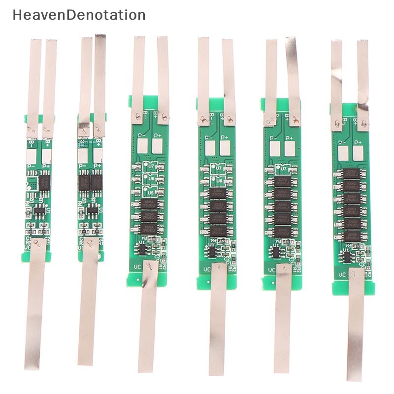 [HeavenDenotation] 5pcs 2S 7.4V 2A 3A 4.5A 6A 7.5A 9A BMS Papan Perlindungan Li-ion Untuk 18650 Li-ion Lithium Lipo Cell Aksesoris HDV