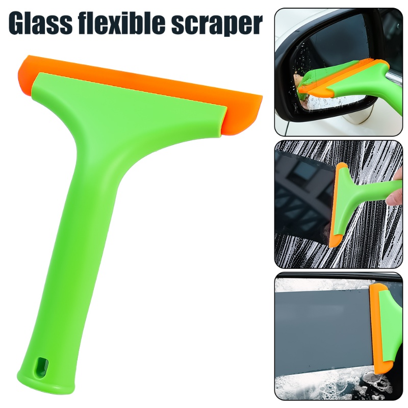 1pc Squeegee Kaca Mobil Multifungsi/Windshield Scraper Wiper Cuci Air Flexible Silicone Scrapers Auto Cleaning Tool