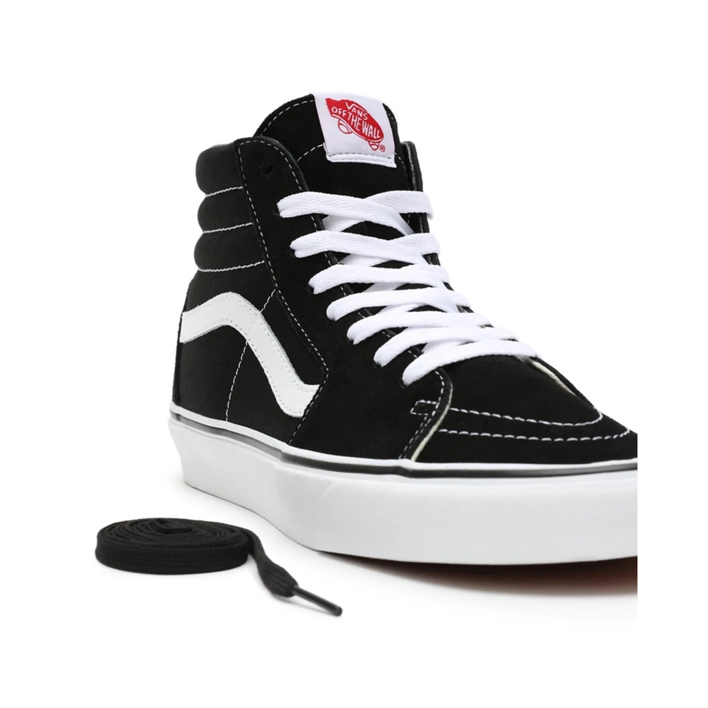 SEPATU VANS OFF THE WALL | SK8 HI BLACK WHITE