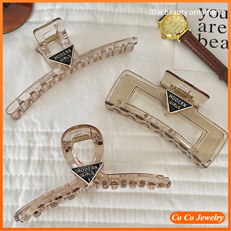 Ins Fashion Jepit Rambut Bentuk Huruf Love Geometris Untuk Aksesoris Rambut Wanita Trendy