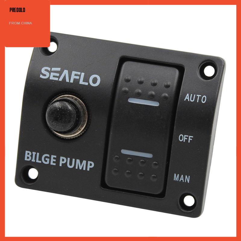 [Predolo] Bilge Pump Switch Panel Automatic/Off/Manual with built in fuse